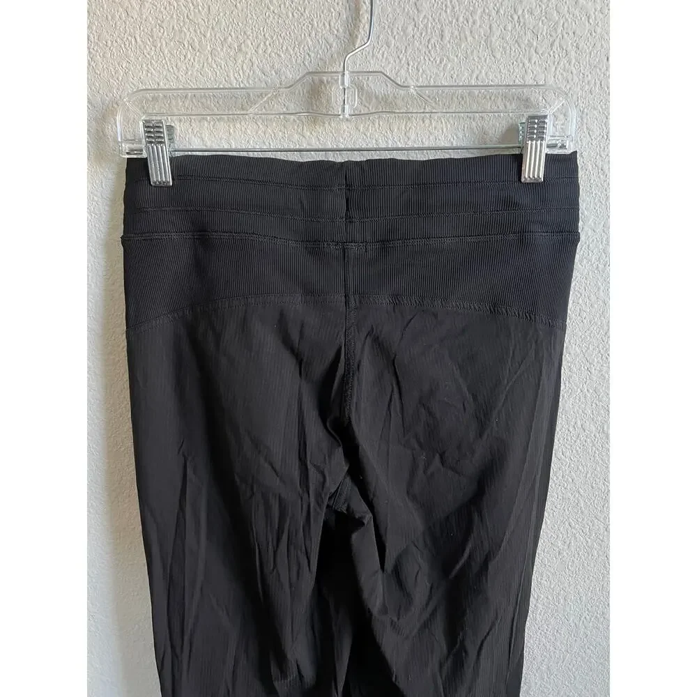 Lululemon Black Dance Studio Mid Rise Jogger Pants Women's 6 Gym Workout Athlete
